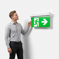 Panneau de sortie automatique avec contrôle 4W LED, signalisation d'urgence, batterie LiFePO4, lampe de sécurité incendie pour bâtiment commercial CE CB
