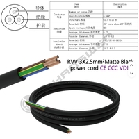 Cable Powercon con Conector Hembra de 3 Pines, IP65, 20A, 250V, UL94-V0, Contactos de Aleación de Cobre PA6, Bloqueo de Seguridad con Tornillo