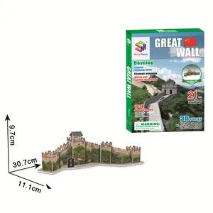 Cổ điển Đồ Chơi Ma Thuật Câu Đố Trung Quốc Great Wall Câu Đố Nổi Tiếng Thế Giới Kiến Trúc 3D Không Gian mô hình 3D Câu Đố Cho Trẻ Em TỰ LÀM