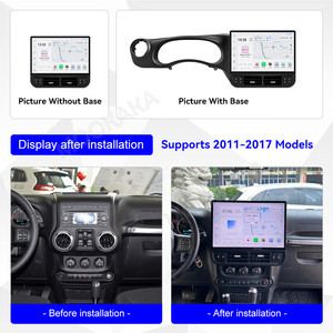 MOOKAKA Reproductor Multimedia Inalámbrico para Coche, Radio con GPS, Android 13, 16,8 Pulgadas, para <span class=keywords><strong>Jeep</strong></span> <span class=keywords><strong>Wrangler</strong></span> <span class=keywords><strong>2011</strong></span> - 2017 - Product Image 3