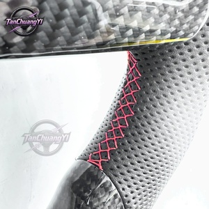 Volante de Fibra de Carbono Real Personalizado con LED, <span class=keywords><strong>Precio</strong></span> Neto para Chrysler 300 2012-2014 Dodge <span class=keywords><strong>Charger</strong></span>/Dodge Challenger <span class=keywords><strong>SRT8</strong></span> - Product Image 4