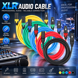 Câble <span class=keywords><strong>XLR</strong></span> 1M 2M 3M 5M 10M 15M 20M <span class=keywords><strong>30M</strong></span> 50M 100M Haute Qualité Coloré 3 Broches <span class=keywords><strong>XLR</strong></span> Mâle-Femelle Audio Mic Microphone Câble <span class=keywords><strong>XLR</strong></span> F À M - Product Image 1