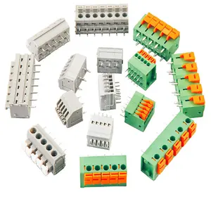 Bloque de terminales enchufable PCB, tipos de conectores de 2,54/3,5/3,81/3,96/5,0/5,08/7,62mm, bloque de terminales de alimentación de 2 pines