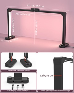 Lampada LED Pieghevole a Mezzaluna da 40W con Funzione di Ricarica <span class=keywords><strong>Telefono</strong></span>, Luce per Unghie a Mezzaluna con Interruttore Rotante per Salone di Bellezza, Estetista e Ricamo - Product Image 6