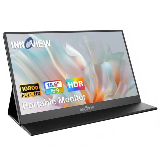 Ultra Thin Lightweight 2.7 Lbs 15.6 Inch External Monitor Plug and Play Driver Free for Student Online Class Study