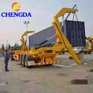 20FT 40FT Contenedor <span class=keywords><strong>de</strong></span> carga automática 2 3 4 Ejes 20FT 40FT 37 Toneladas Cargador lateral Semirremolque Remolques elevadores laterales para la venta - Product Image 2
