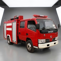 Nouveau camion de lutte contre l'incendie Dongfeng Diesel 120HP 4x2 double cabine 3 tonnes avec réservoir d'eau, moniteur PS20, portée de 48m