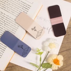 Custom Logo Embossed PU Magnetic <b>Bookmarks</b>-Unique Christmas Gift for Girls & Boys Cute Design - Product Image 4