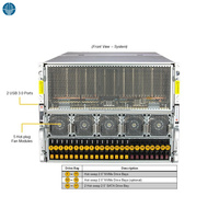 Serveur IA Supermicro AS-8125GS-TNMR2 8U avec 8 GPU AMD Instinct MI300X et double processeur AMD EPYC 9004 ou 9005