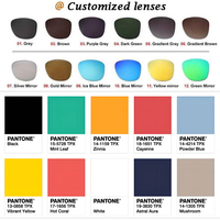 Lmamba S31274 Lunettes de Soleil de Luxe Carrées pour Femme, Style Designer Tendance, Rectangulaires, Y2K Sans Monture, Homme, Logo 2024