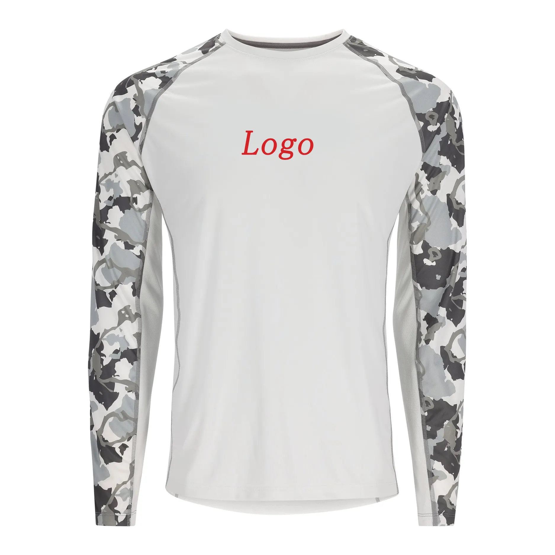 하이 퀄리티 긴 소매 UPF50 + 태양 보호 성능 스트레치 의류 OEM 통기성 낚시 티셔츠