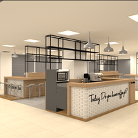 Café personnalisé Mobilier de restaurant à la mode Design d'intérieur Tables et chaises Mobilier de café pour restaurant