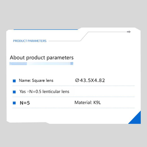 उच्च पारदर्शिता वर्ग ग्लास लेंस कस्टम प्रोसेसिंग ऑप्टिकल उपकरण - Product Image 3