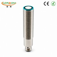 LORDDOM Sensor Level Air Ultrasonik 1m Rentang Pengukuran Tahan Air IP65 Jarak Dapat Disesuaikan CE RoHS Logam NPN/PNP 24V