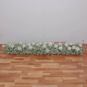LO-685 Atacado Guirlanda Floral Artificial de Gipsofila Branca de 2m para Decoração de Mesa de Casamento, Arco e Cenário - Product Image 5