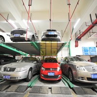 Système de stationnement vertical à entraînement mécanique multi-niveaux à moteur ou hydraulique, prix du système de stationnement intelligent pour voiture