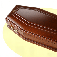 Cercueil funéraire standard en bois de Paulownia de 30 mm, style européen, finition mate
