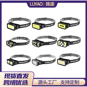 Linterna frontal con sensor Cob, luz Led de alta intensidad, recargable por USB, luz para correr al aire libre, distancia de irradiación de 50200m - Product Image 5