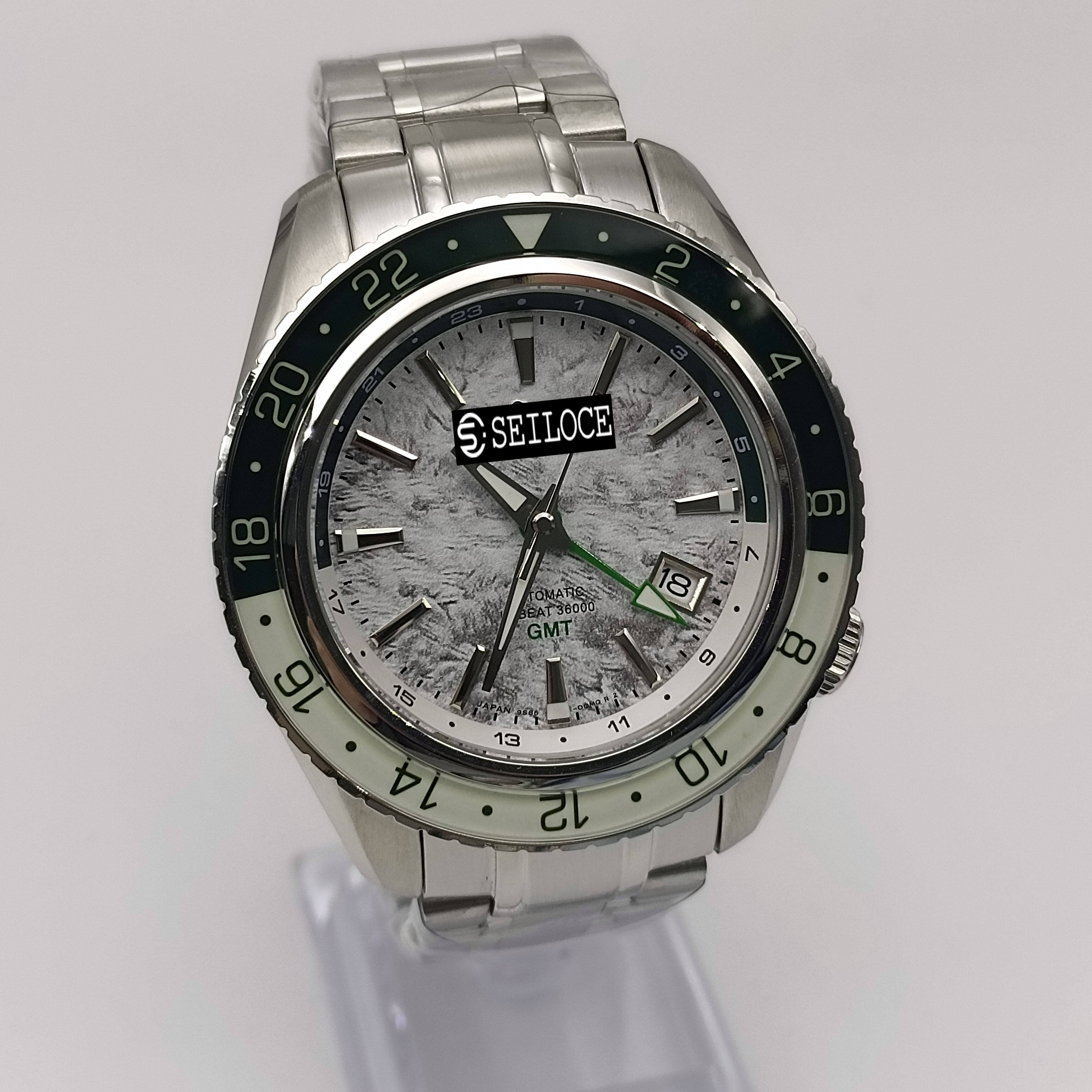 Silver Case+White Gray Dial