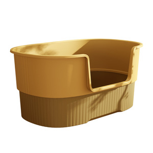 Super grande toilette semi-fermée en plastique durable <span class=keywords><strong>pour</strong></span> <span class=keywords><strong>chat</strong></span> belle litière anti-sable <span class=keywords><strong>pour</strong></span> <span class=keywords><strong>chat</strong></span> fournitures <span class=keywords><strong>de</strong></span> nettoyage multi-<span class=keywords><strong>chat</strong></span> - Product Image 5