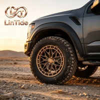 Rines de Aleación Forjada en Bronce Mate Multirradio de 18-24 Pulgadas para Todoterreno, Modificación de Rines para SUV