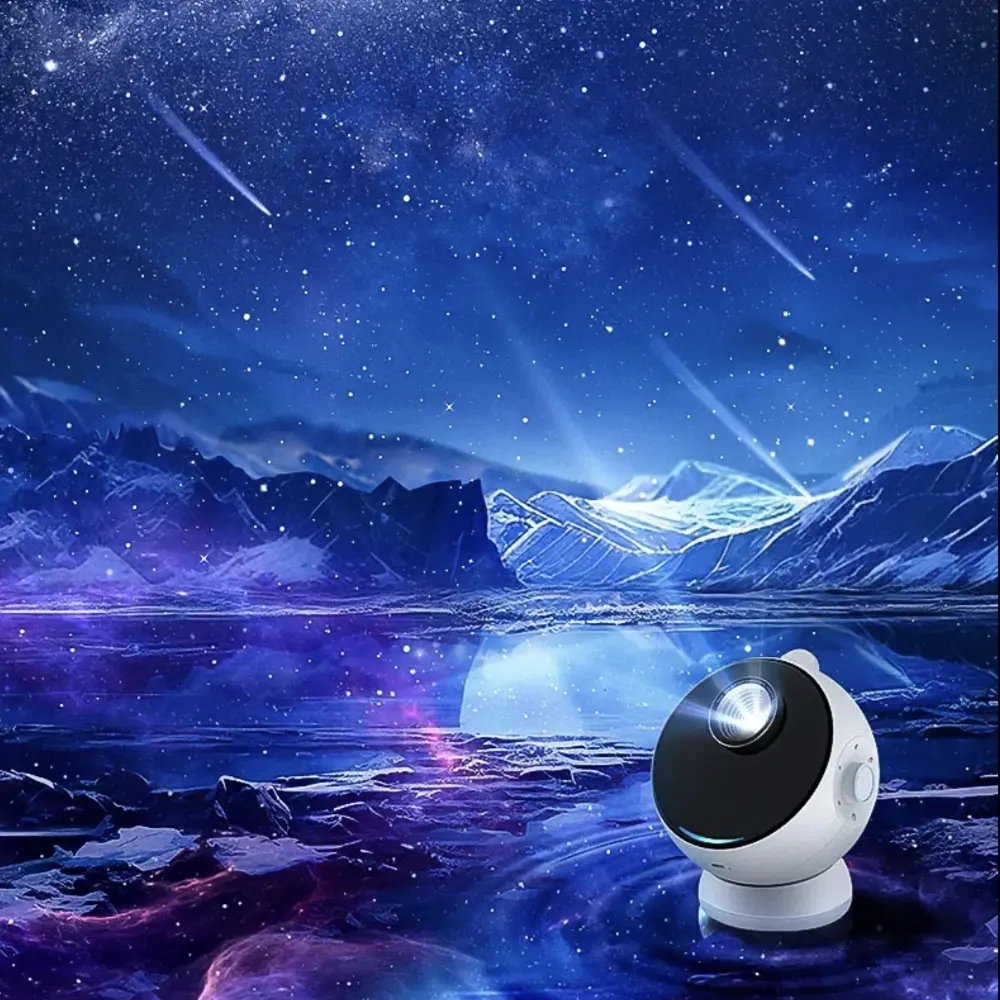 8 In 1 LED UFO Star Projector Night Light Projection Galaxy Starry Sky Rechargeable Projector Lamp Kids Room Ceiling Decoration
