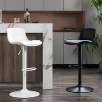 Verstellbare Küchen insel Kunstleder gepolsterte Barhocker Nordic Barhocker Drehbarer Barhocker mit Gegen höhe für die Küche Modern