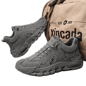 รองเท้าผ้าใบผู้ชายสไตล์สปอร์ต ลำลอง ทำงาน ทนทาน ใช้งานได้หลากหลาย รุ่นเกาหลี หุ้มข้อสูง พื้นรองเท้า PVC ซับในตาข่าย แฟชั่นทันสมัย - Product Image 4