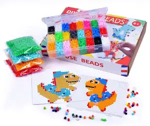 Penjualan terlaris 5mm hewan Perler Hama Beads pendidikan kognitif mainan pengembangan kustom setrika Fuse Beads Kit