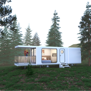 Cápsula viva móvil de lujo de 9m con balcón expansivo Casas prefabricadas cómodas para relajarse - Product Image 2