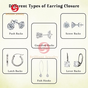 עגילי יהלום מעבדה מוסמכים על ידי IGI, זהב 14K/18K, 0.5 קראט-5 קראט, עגילי יהלום סוליטר לנשים וגברים - Product Image 3