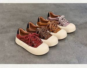 <span class=keywords><strong>Sneakers</strong></span> Casual da <span class=keywords><strong>Donna</strong></span> in Vera Pelle, Leggere e alla Moda, Produzione Diretta OEM, Stile Autunnale - Product Image 5