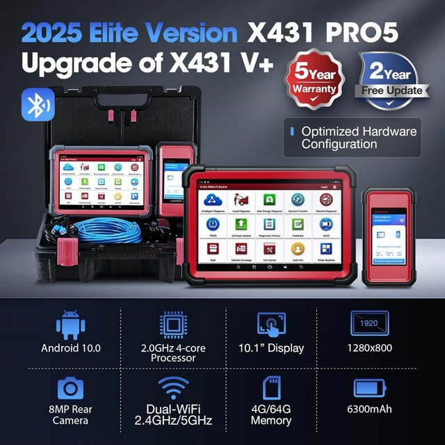 Launch X431 PRO 5 Obd2 Ecu Tuning ECU Programming Programmer Car Scanner Diagnosis Tools Diagnostic Machine for Car