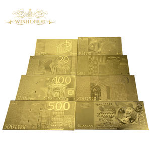 Billetes de Banco de Oro de 5 Euros - 1 Millón de Euros en Billetes de Oro de 24K Chapados en Oro para Colección - Product Image 1