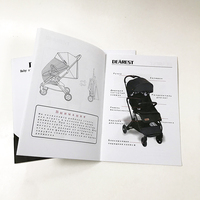 Personnalisé piqûre A5 livret brochure impression échantillon manuel d'instructions