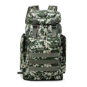 Mochila Táctica Impermeable de Camuflaje para Hombre, Bolsa de Viaje para Exteriores, para Camping y Senderismo, Bolsa de Lona Extensible - Product Image 1