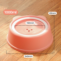 Bol flottant pour animaux de compagnie, vente en gros, bol d'eau anti-déversement pour chats et chiens