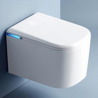 Nouveaux appareils sanitaires mural automatique placard à eau salle de bain en céramique suspendu Intelligent cuvette de toilette mur suspendu toilette intelligente