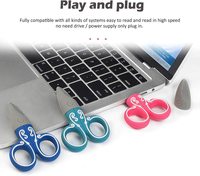 Gitra Flashdisk Usb silikon 3d kustom gunting kustom karet Pvc Flash drive Usb hadiah stik memori kartun