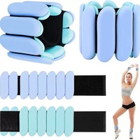 Nouvelles bandes de poids réglables en silicone écologique et imperméable pour poignets et chevilles, idéales pour l'entraînement de force portable et le yoga (modèle 2026)