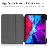 Étui arrière en TPU pour iPad Pro 12,9 pouces 2022 avec emplacement pour stylet, étui intelligent en cuir PU à fonction de mise en veille automatique pour iPad Air 13 pouces