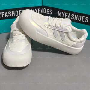 Sneakers in Tela Casual Serie Lace <span class=keywords><strong>Verde</strong></span> <span class=keywords><strong>Menta</strong></span> e Bianco <span class=keywords><strong>Scarpe</strong></span> Basse con Plateau per Donna Vendita Diretta dalla Fabbrica - Product Image 4