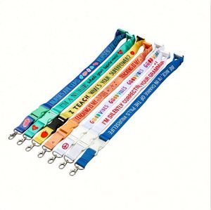 Custom <b>Polyester</b> <b>Lanyards</b> Eco-Friendly Recycled PET <b>Lanyard</b> | Customizable Color & Logo | Sustainable Corporate Gift - Product Image 5