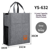 Venta Directa de Fábrica, Bolsa de Archivos A4 de Gran Capacidad para Estudiantes, Bolsa de Archivos de Mano para Negocios, Bolsa de Material de Tela Oxford Impermeable