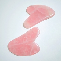 Planche Gua Sha en Quartz Rose de Haute Qualité pour le Soin Anti-Âge – Outil en Cristal DIY
