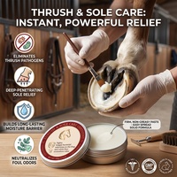 Pommade de Traitement pour Onychomycose Equine 100g – Soin Antibactérien des Sabots pour Onychomycose et Ligne Blanche – Anti-Fongique et Anti-Odeur – Marque Privée