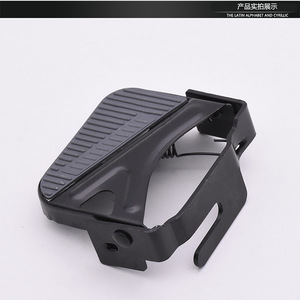 Pédale arrière pliable pour vélo électrique, avec coussinet antidérapant, accessoires universels pour vélo électrique, matériau en fer - Product Image 3