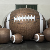 Grand ballon de football gonflable en PVC scellé à l'air, modèle de ballon de rugby gonflable pour la décoration d'événements