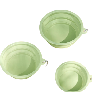 Portable pliable pliable voyage eau nourriture alimentation chien chat TPE bol - Product Image 1
