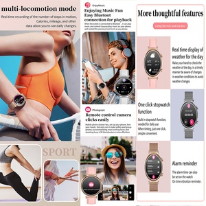 Recién llegado de lujo de moda de 1,27 pulgadas a prueba de agua IP68 Rejol Smartwatch T86 mujer BT Calling Fitness Tracker reloj inteligente - Product Image 5